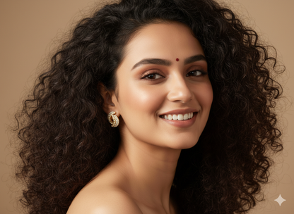 Sparkling Crystal Gold Stud Earrings - Luxury Rhinestone Statement Jewelry