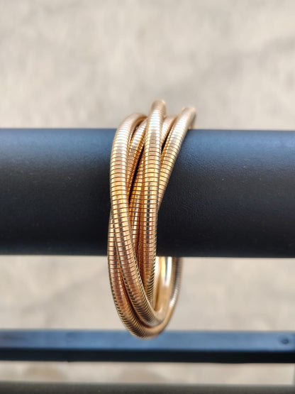 2-in-1 Convertible Bracelet & Necklace Set - Stainless Steel